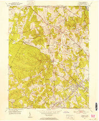 Vienna Virginia Historical topographic map, 1:24000 scale, 7.5 X 7.5 Minute, Year 1951