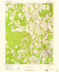 Vienna Virginia Historical topographic map, 1:24000 scale, 7.5 X 7.5 Minute, Year 1957