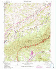 Villamont Virginia Historical topographic map, 1:24000 scale, 7.5 X 7.5 Minute, Year 1963