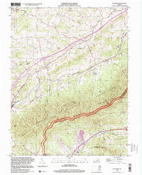 Villamont Virginia Historical topographic map, 1:24000 scale, 7.5 X 7.5 Minute, Year 1999