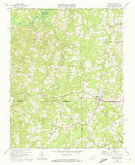 Virgilina Virginia Historical topographic map, 1:24000 scale, 7.5 X 7.5 Minute, Year 1968