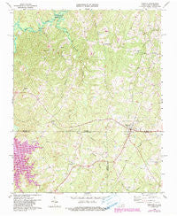 Virgilina Virginia Historical topographic map, 1:24000 scale, 7.5 X 7.5 Minute, Year 1968