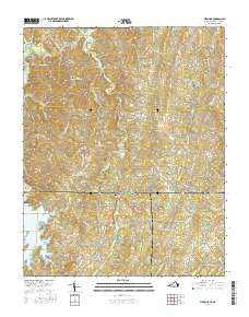 Virgilina Virginia Current topographic map, 1:24000 scale, 7.5 X 7.5 Minute, Year 2016