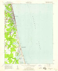 Virginia Beach Virginia Historical topographic map, 1:24000 scale, 7.5 X 7.5 Minute, Year 1955