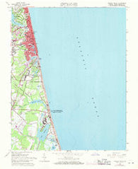 Virginia Beach Virginia Historical topographic map, 1:24000 scale, 7.5 X 7.5 Minute, Year 1965
