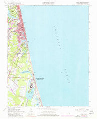 Virginia Beach Virginia Historical topographic map, 1:24000 scale, 7.5 X 7.5 Minute, Year 1965
