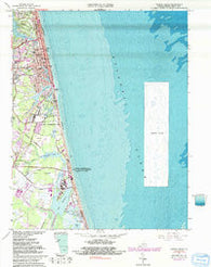 Virginia Beach Virginia Historical topographic map, 1:24000 scale, 7.5 X 7.5 Minute, Year 1965