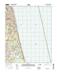 Virginia Beach Virginia Current topographic map, 1:24000 scale, 7.5 X 7.5 Minute, Year 2016
