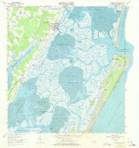 Wachapreague Virginia Historical topographic map, 1:24000 scale, 7.5 X 7.5 Minute, Year 1968