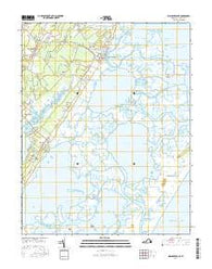 Wachapreague Virginia Current topographic map, 1:24000 scale, 7.5 X 7.5 Minute, Year 2016