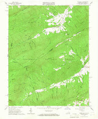 Waiteville West Virginia Historical topographic map, 1:24000 scale, 7.5 X 7.5 Minute, Year 1965