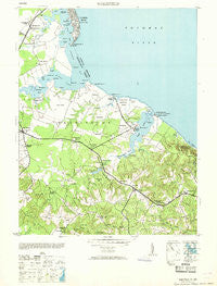 Wakefield Virginia Historical topographic map, 1:24000 scale, 7.5 X 7.5 Minute, Year 1953