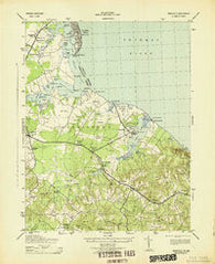 Wakefield Virginia Historical topographic map, 1:31680 scale, 7.5 X 7.5 Minute, Year 1943