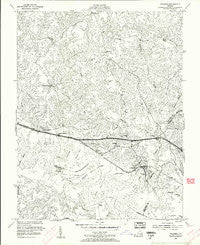 Walkers Virginia Historical topographic map, 1:24000 scale, 7.5 X 7.5 Minute, Year 1953