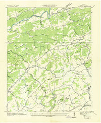 Wallace Virginia Historical topographic map, 1:24000 scale, 7.5 X 7.5 Minute, Year 1934