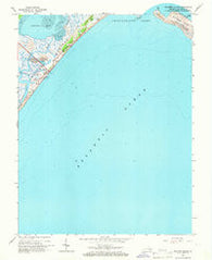 Wallops Island Virginia Historical topographic map, 1:24000 scale, 7.5 X 7.5 Minute, Year 1965