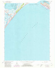 Wallops Island Virginia Historical topographic map, 1:24000 scale, 7.5 X 7.5 Minute, Year 1965