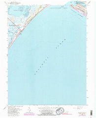 Wallops Island Virginia Historical topographic map, 1:24000 scale, 7.5 X 7.5 Minute, Year 1965