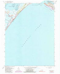 Wallops Island Virginia Historical topographic map, 1:24000 scale, 7.5 X 7.5 Minute, Year 1965