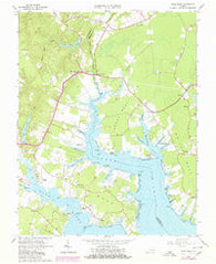 Ware Neck Virginia Historical topographic map, 1:24000 scale, 7.5 X 7.5 Minute, Year 1965