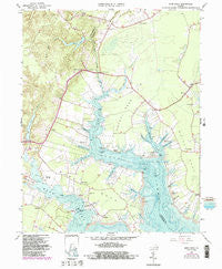 Ware Neck Virginia Historical topographic map, 1:24000 scale, 7.5 X 7.5 Minute, Year 1965