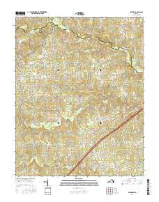 Warfield Virginia Current topographic map, 1:24000 scale, 7.5 X 7.5 Minute, Year 2016