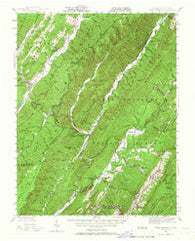 Warm Springs Virginia Historical topographic map, 1:62500 scale, 15 X 15 Minute, Year 1946