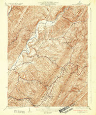 Warm Springs Run Virginia Historical topographic map, 1:31680 scale, 7.5 X 7.5 Minute, Year 1933