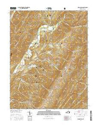 Warm Springs Virginia Current topographic map, 1:24000 scale, 7.5 X 7.5 Minute, Year 2016