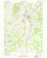 Warrenton Virginia Historical topographic map, 1:24000 scale, 7.5 X 7.5 Minute, Year 1966
