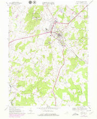 Warrenton Virginia Historical topographic map, 1:24000 scale, 7.5 X 7.5 Minute, Year 1966