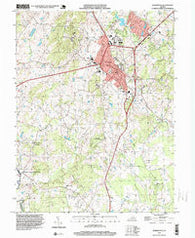 Warrenton Virginia Historical topographic map, 1:24000 scale, 7.5 X 7.5 Minute, Year 1994