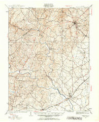 Warrenton Virginia Historical topographic map, 1:62500 scale, 15 X 15 Minute, Year 1927