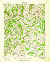 Warrenton Virginia Historical topographic map, 1:62500 scale, 15 X 15 Minute, Year 1927