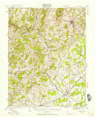 Warrenton Virginia Historical topographic map, 1:62500 scale, 15 X 15 Minute, Year 1927