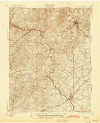 Warrenton Virginia Historical topographic map, 1:62500 scale, 15 X 15 Minute, Year 1930