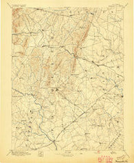 Warrenton Virginia Historical topographic map, 1:125000 scale, 30 X 30 Minute, Year 1894