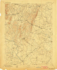 Warrenton Virginia Historical topographic map, 1:125000 scale, 30 X 30 Minute, Year 1894