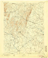 Warrenton Virginia Historical topographic map, 1:125000 scale, 30 X 30 Minute, Year 1894