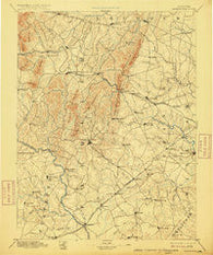 Warrenton Virginia Historical topographic map, 1:125000 scale, 30 X 30 Minute, Year 1894