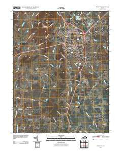 Warrenton Virginia Historical topographic map, 1:24000 scale, 7.5 X 7.5 Minute, Year 2011