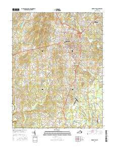Warrenton Virginia Current topographic map, 1:24000 scale, 7.5 X 7.5 Minute, Year 2016