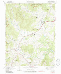 Washington Virginia Historical topographic map, 1:24000 scale, 7.5 X 7.5 Minute, Year 1971