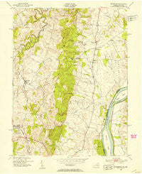 Waterford Virginia Historical topographic map, 1:24000 scale, 7.5 X 7.5 Minute, Year 1952
