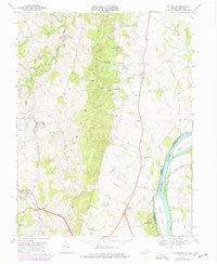 Waterford Virginia Historical topographic map, 1:24000 scale, 7.5 X 7.5 Minute, Year 1970