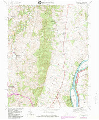 Waterford Virginia Historical topographic map, 1:24000 scale, 7.5 X 7.5 Minute, Year 1970