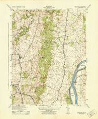 Waterford Virginia Historical topographic map, 1:31680 scale, 7.5 X 7.5 Minute, Year 1944