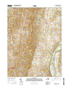 Waterford Virginia Current topographic map, 1:24000 scale, 7.5 X 7.5 Minute, Year 2016