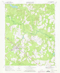 Waverly Virginia Historical topographic map, 1:24000 scale, 7.5 X 7.5 Minute, Year 1969