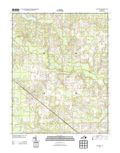 Waverly Virginia Historical topographic map, 1:24000 scale, 7.5 X 7.5 Minute, Year 2013